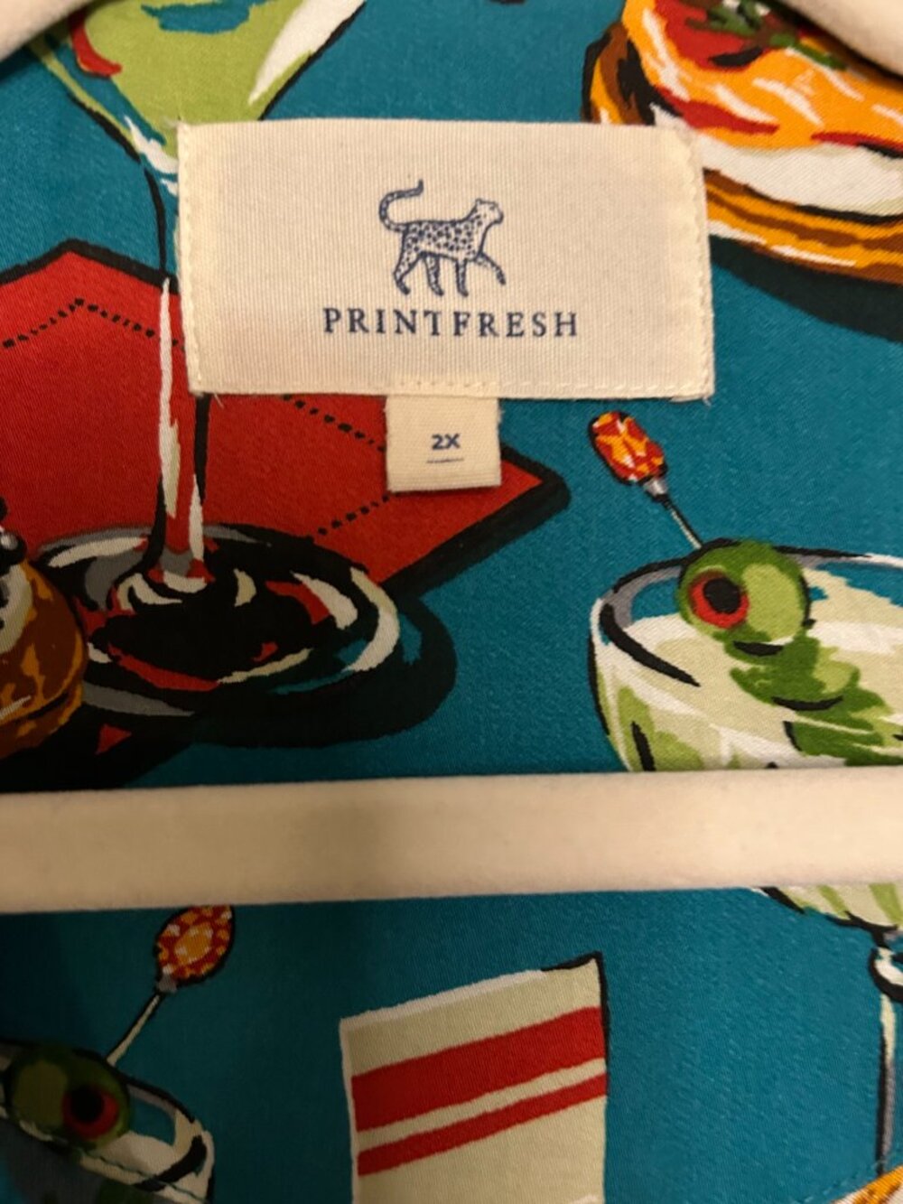 NWT: Printfresh Blinis & Martinis - Eco Satin Hepburn Set - Size 2X - Picture 3 of 5